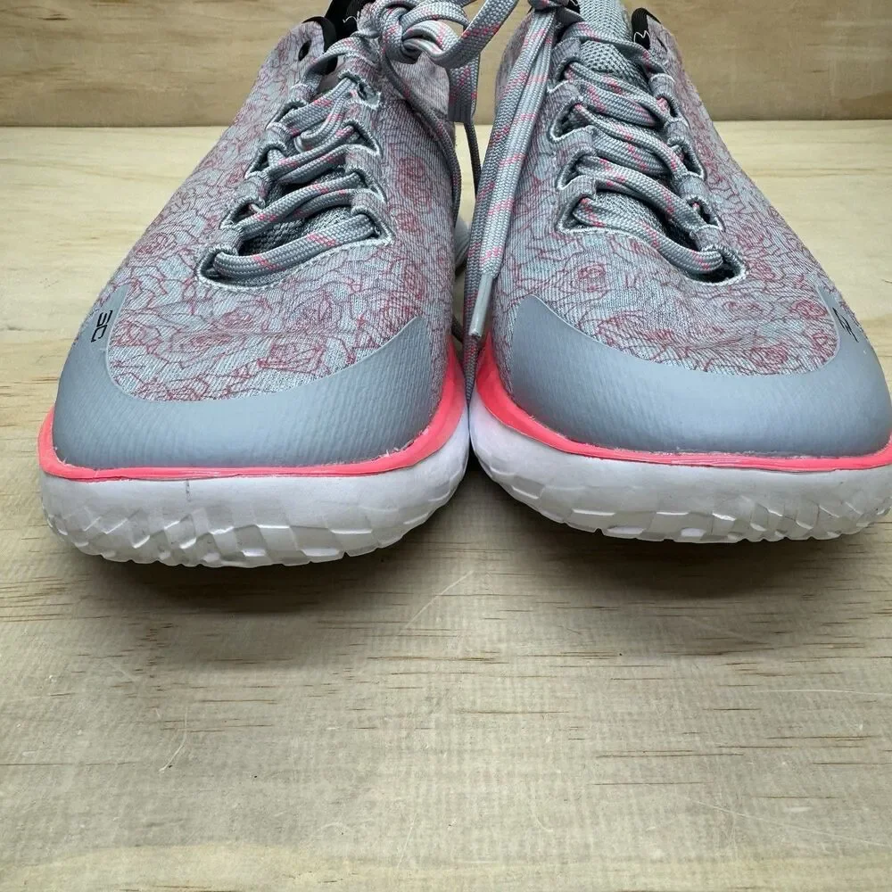 NEW Under Armour Curry 1 Low Flotro Mothers Day  sz 12 Grey Pink 3026278-401
